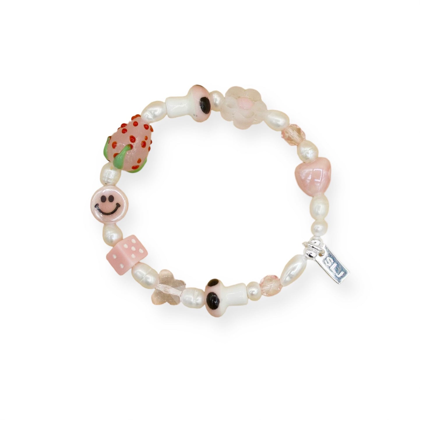 Pink Strawberry bracelet