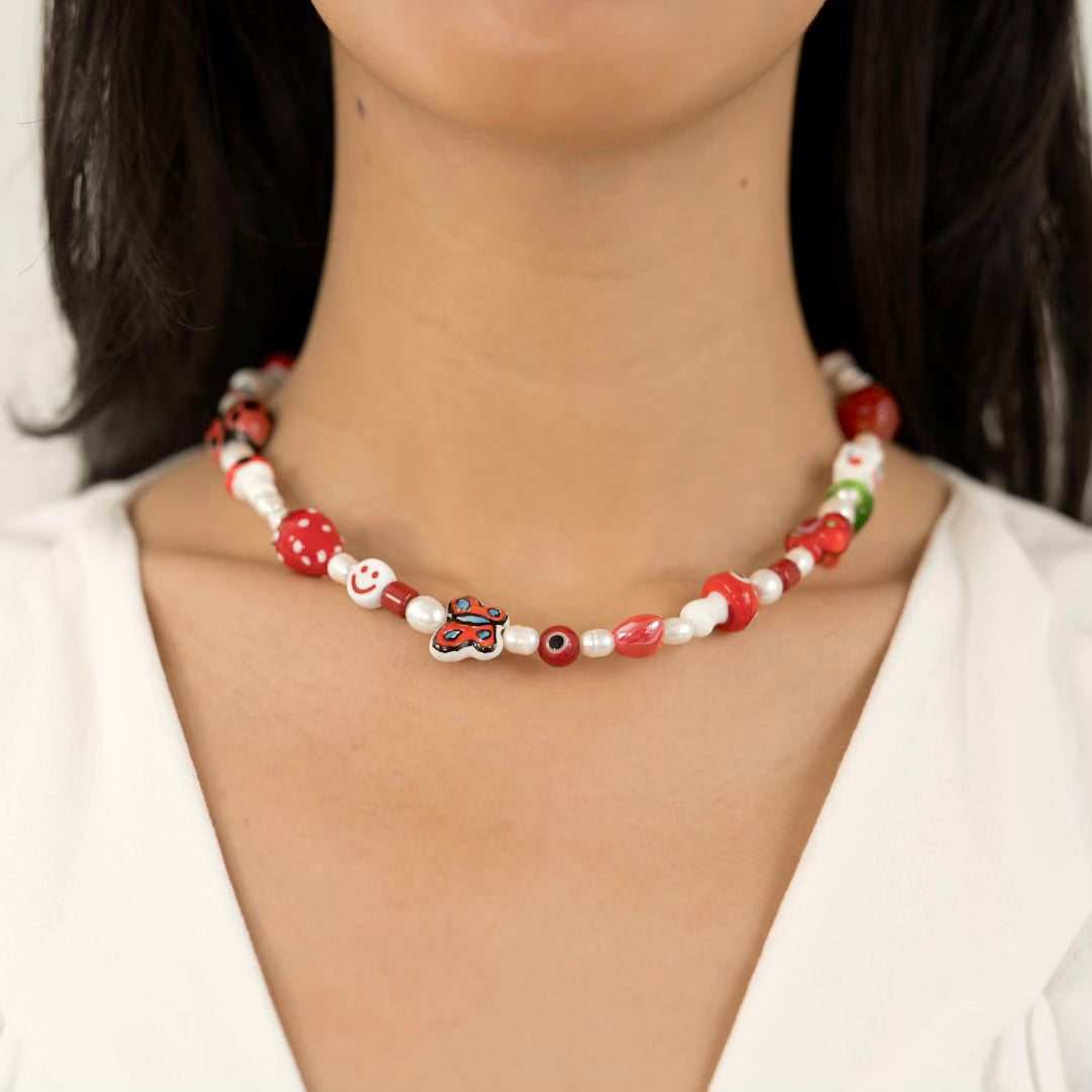 Red Garden Necklace